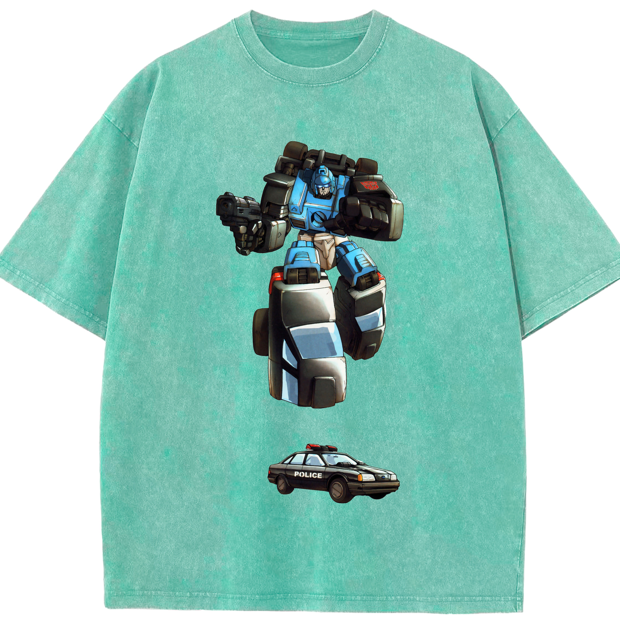 （画像用）  綿100% ヴィンテージ風 半袖Tシャツ（フロントプリント）